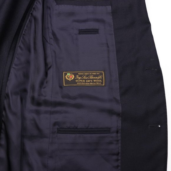 J Crew Ludlow Loro Piana 130's Wool Blazer Sport Coat Jacket 40L Midnight Blue - Picture 11 of 11